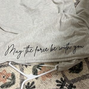 Star Wars Hooded Long Cardigan Cape May The Force Be With You